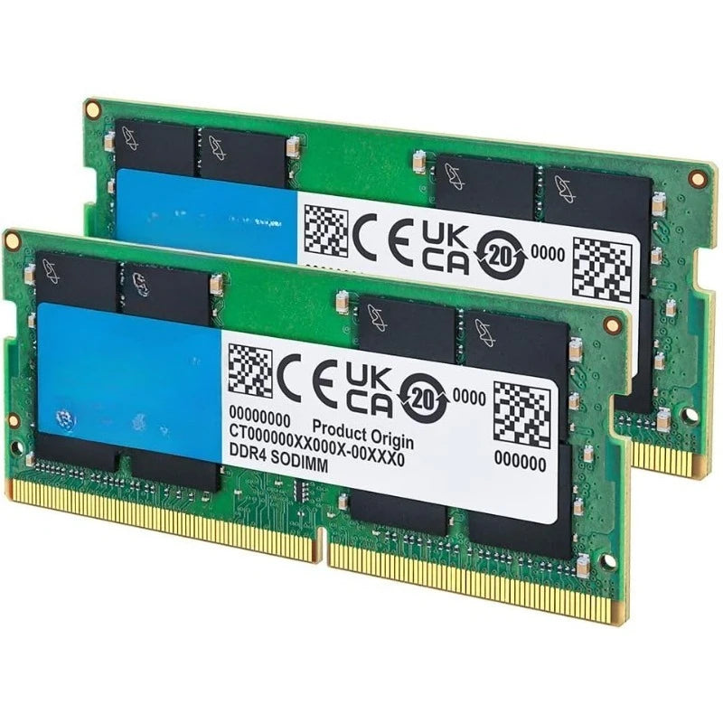 64GB DDR4 RAM Kit (2x32GB), 3200MHz (PC4-25600) CL22 Laptop Memory, SODIMM 260-Pin, Downclockable to 2933/2666MHz