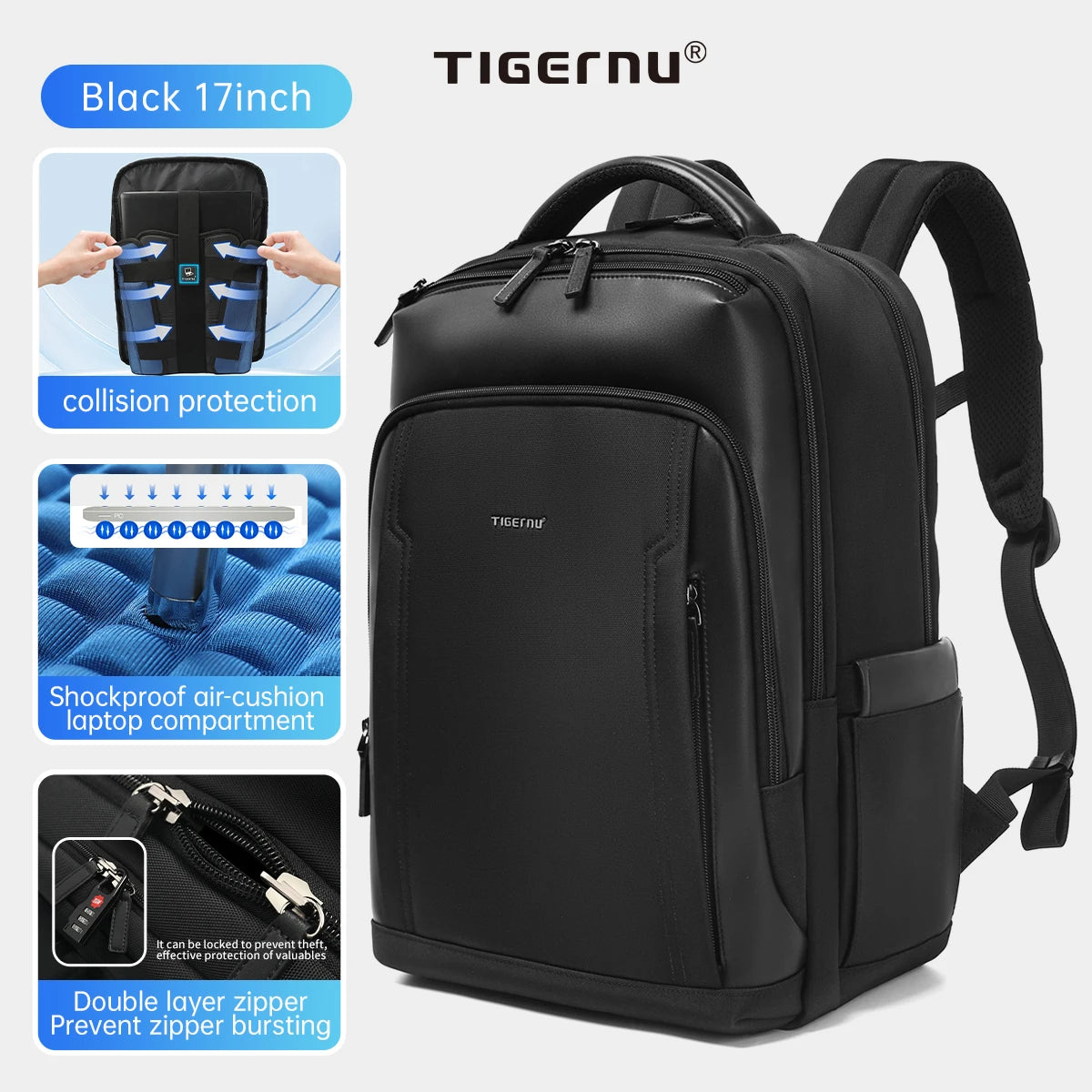 Tigernu Travel Backpacks For Men 14 15.6 17inch Laptop Backpacks Business Backpack Bags For Travel Backpacks Schoolbag knapsack