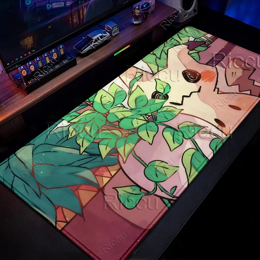 XXL Mousepad Laptop Japan Cool Anime Mouse Pad Large pokemon Mimikyu Gaming Mat Gamer PC Cabinet Keyboard Rug Desk Accessories