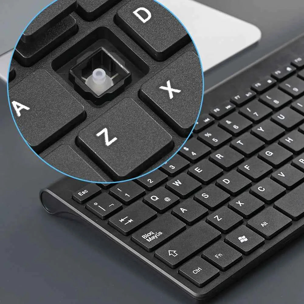 Hot Spanish Keyboard Wireless Mouse For Game PC Player TV Spanish Keyboard and Mouse Set 78Keys Gaming Keyboard Dropshipping