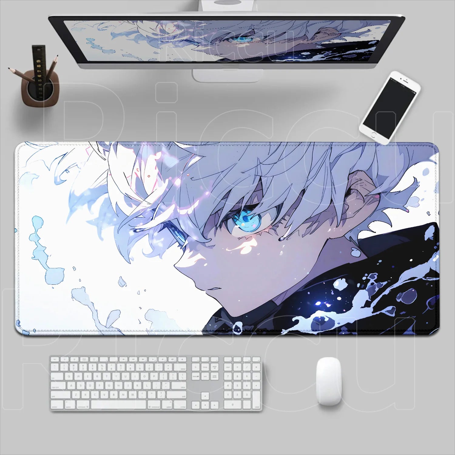 New Hxh Large Mousepad Hunter X Hunter Mouse Pad XXL Gaming Accessories Office Gamer Keyboard Desk Mat Non-Slip Laptop Anime Rug