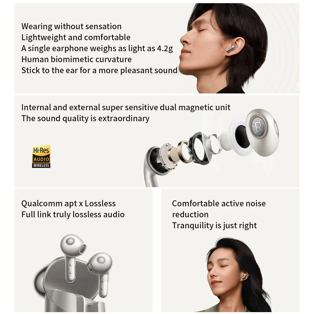 Original Xiaomi Buds 5 Earphone TWS AI Active Noise Cancelling HiFi Wireless Bluetooth Sound Recording Headphone Lossless Audio