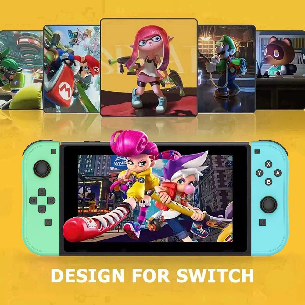 Joy Pad Joycons Gamepad for Nintendo Switch Joystick Bluetooth Wireless Game Controller Joystick with Trubo Video Game Consoles
