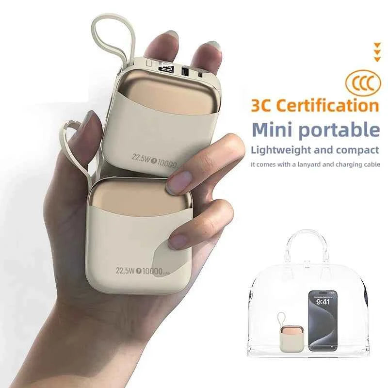 10000mAh Mini Power Bank  Fast Charge Powerbank CCC Chinese Certification External Battery for iPhone Xiaomi Huawei Samsung