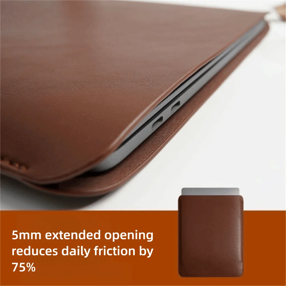 13 14 15 Inch Laptop Sleeve Carring Case PU Leather Water and Splash Proof Notebook Case for Lenovo Dell Laptop Bag