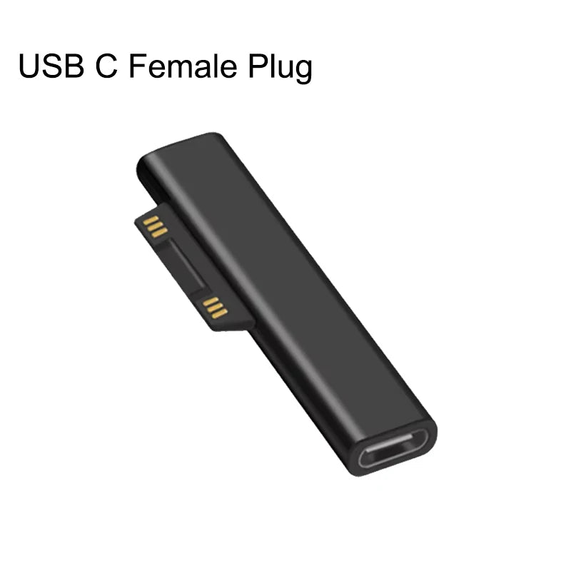 PD 65W Fast Charging USB Type C Power Supply Cable for Microsoft Surface Pro 7 3 4 5 6 15V 3A Tablet Charger USB C Adapter Cable