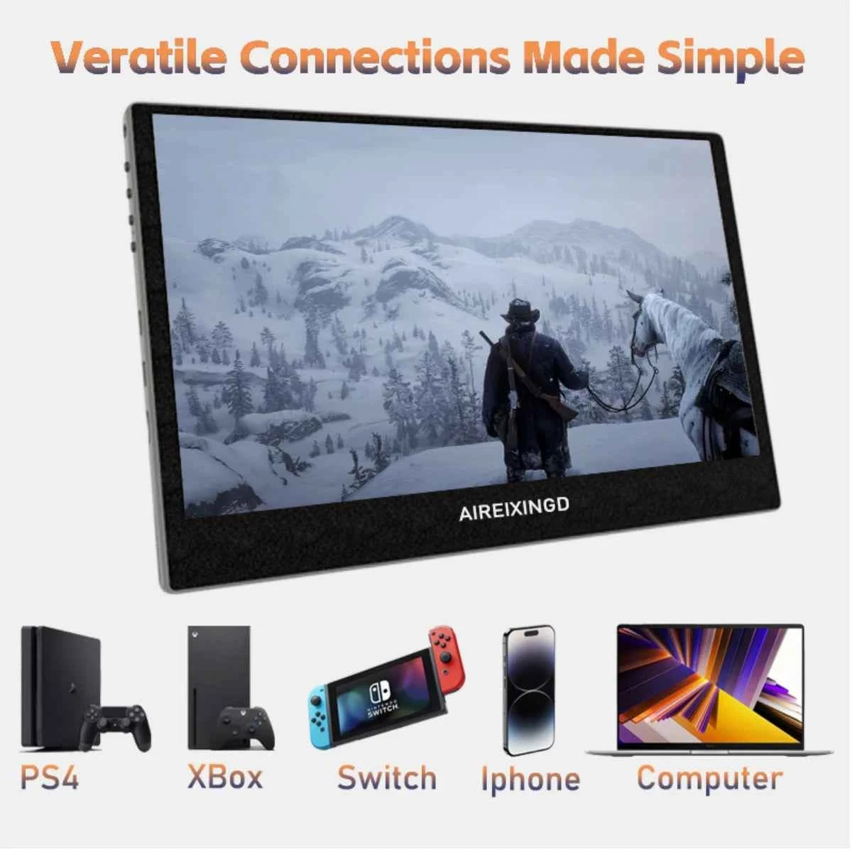 11.6 Inch Portable Monitor HDMI-Compatible Laptop second screen Gaming Extended Display For PC/Switch/PS4/Xbox/Raspberry Pi
