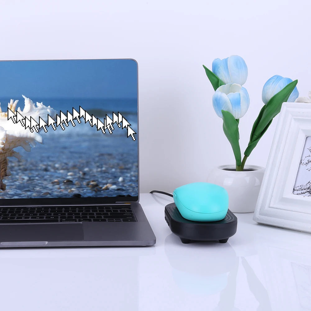 Mouse Jiggler Undetectable Mouse Mover Virtual Automatic Move Wiggle Shaker Simulator with ON/OFF Switch for Computer Awakening