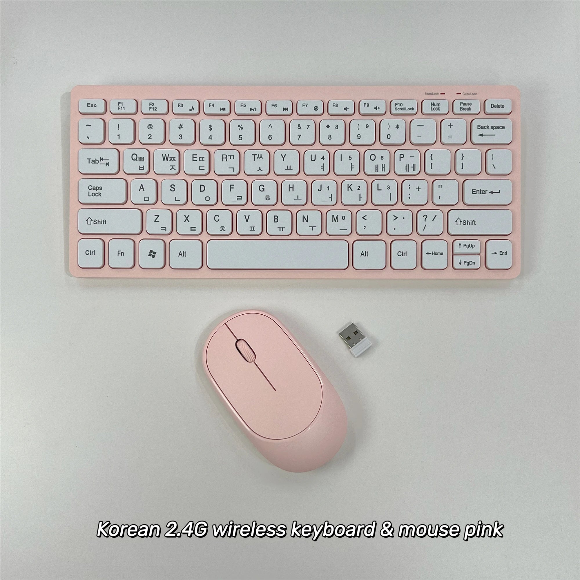 French Spanish Russian Korean 2.4G Wireless Keyboard and Mouse Mini Combo Set For Notebook Laptop Mac Desktop PC Computer