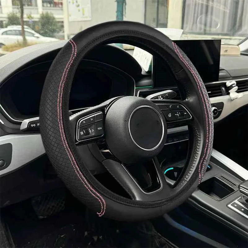 PU Leather Steering Wheel Cover 15\