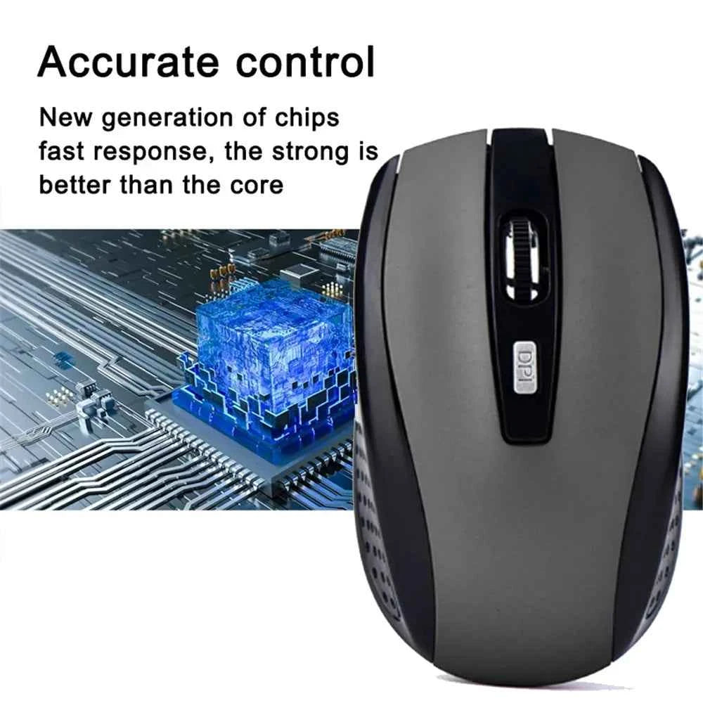 2.4G Wireless Mouse, Optical Wireless Mouse, Slim Mini Noiseless, DPI1600