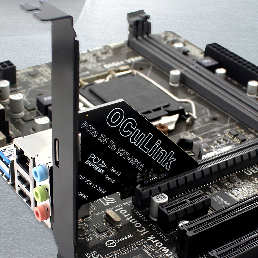 PCIe to SFF-8611/8612 Oculink Adapter Card