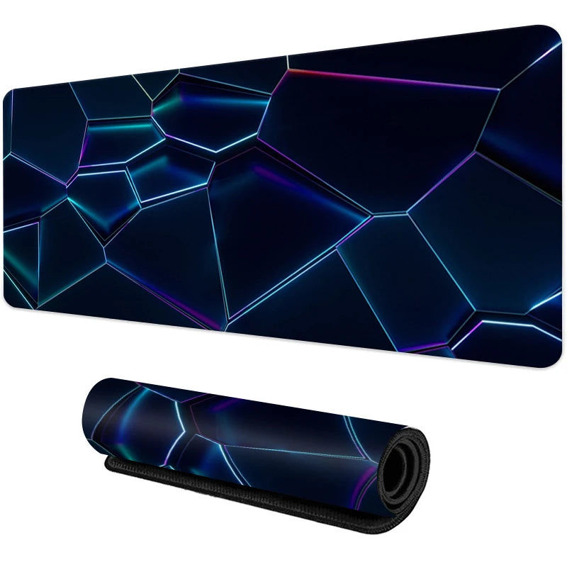 New Cool Geometric Pattern 3D Mouse Pad Computer Laptop Mouse Pad Office Large Gaming Mousepad Rubber Bottom Non-Slip Desk Mat