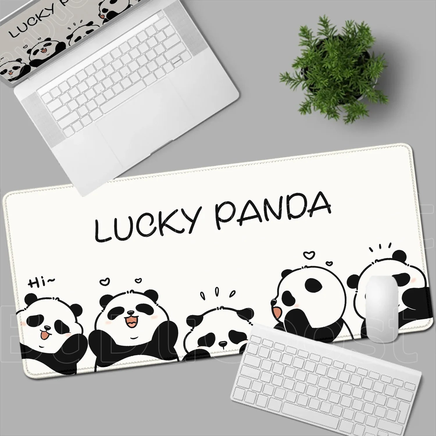 HD Printing Kawaii Anime Panda Mouse Pad Large Computer Office PC Game Table Mats XXL Gaming Keyboard Pad Cute Animals Desk Pads