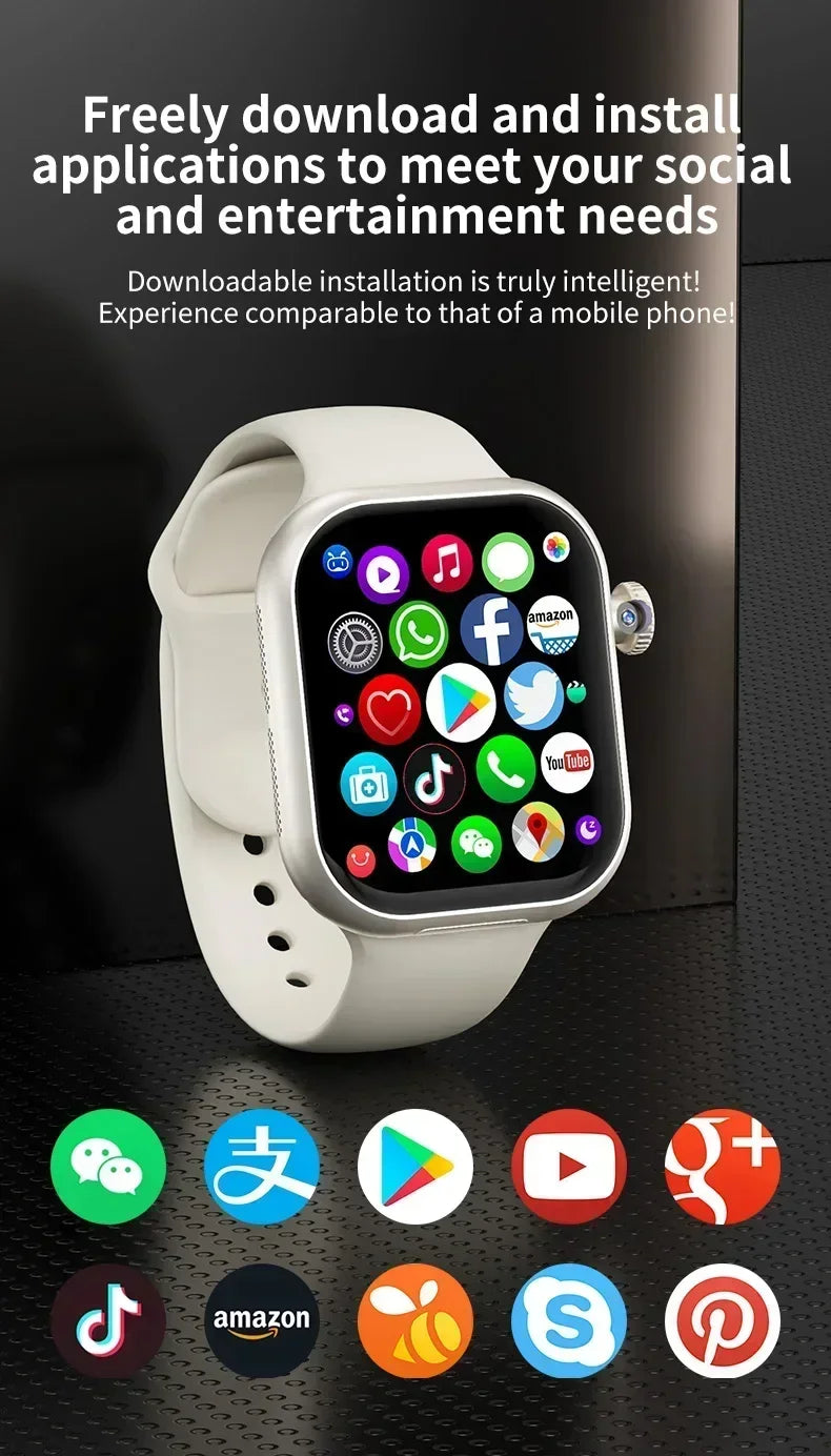 VP29 Smartwatch with rotating camera 2.29-inch AMOLED screen 490x580 Global Edition supports SIM WiFi GPS video calling