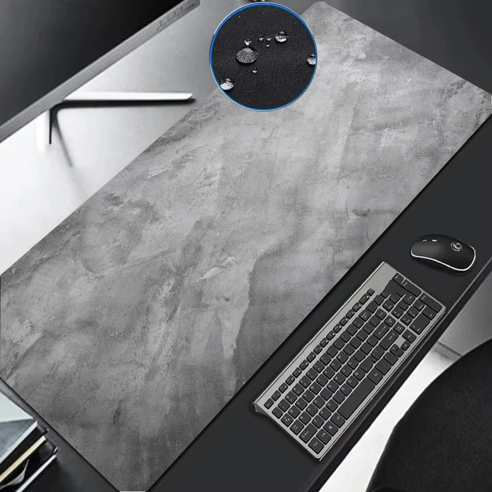 900x400 Gray Textured Tarpaulin Mouse Pad Waterproof Mat Gaming Accessories Control MousePad Gamer Water Proof Cloth Desk Mat