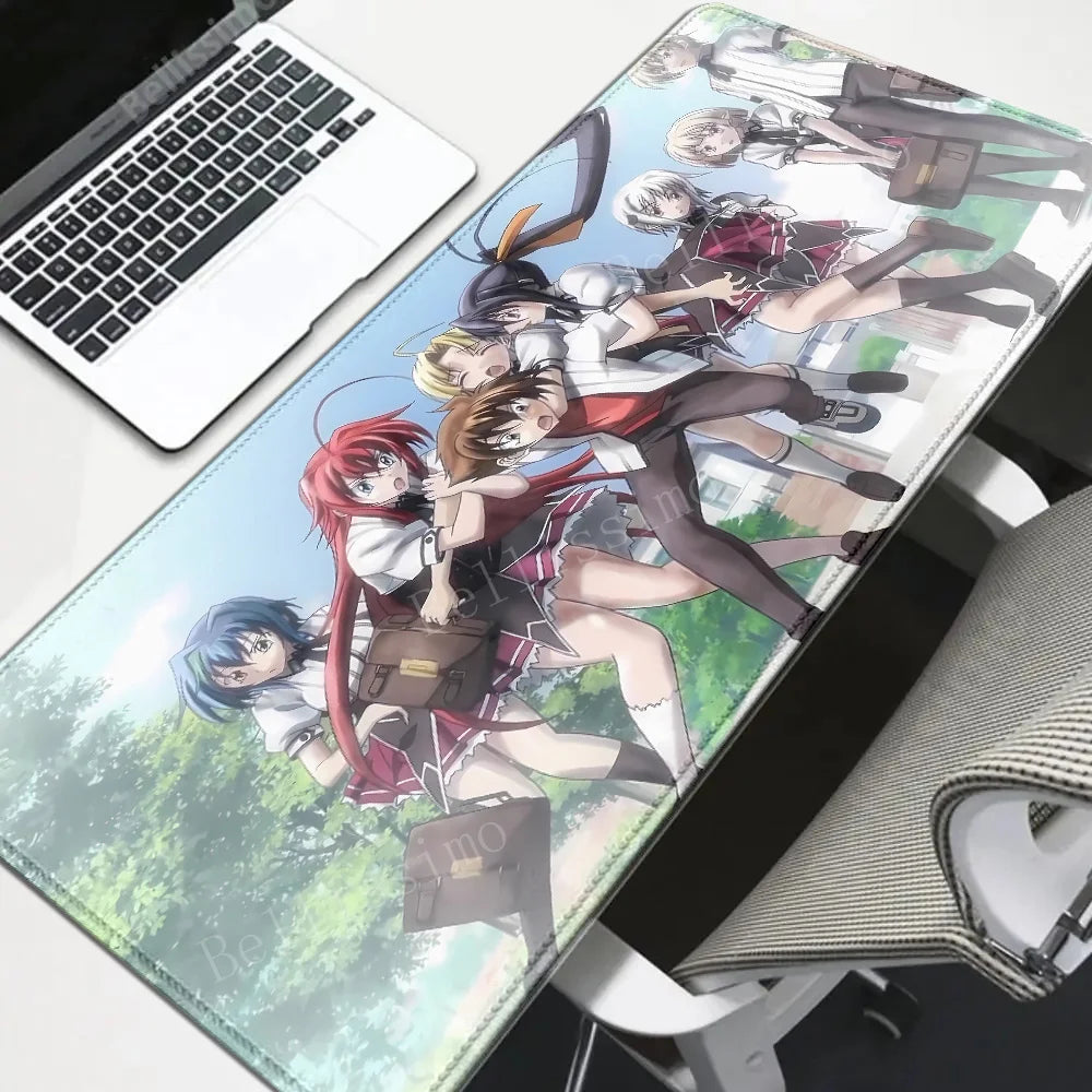 High School DxD Animation Computer Table Decoration mousepad Speed Big mouse pad Large Setup Gaming Accessories Keyboard deskmat