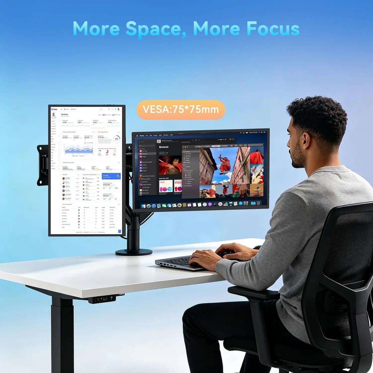 UPERFECT Portable Monitor For Laptop 18.5inch 120Hz IPS HDR HDMI USB-C Ultra-Slim Travel Display For Laptop MacBook Pro Air PC