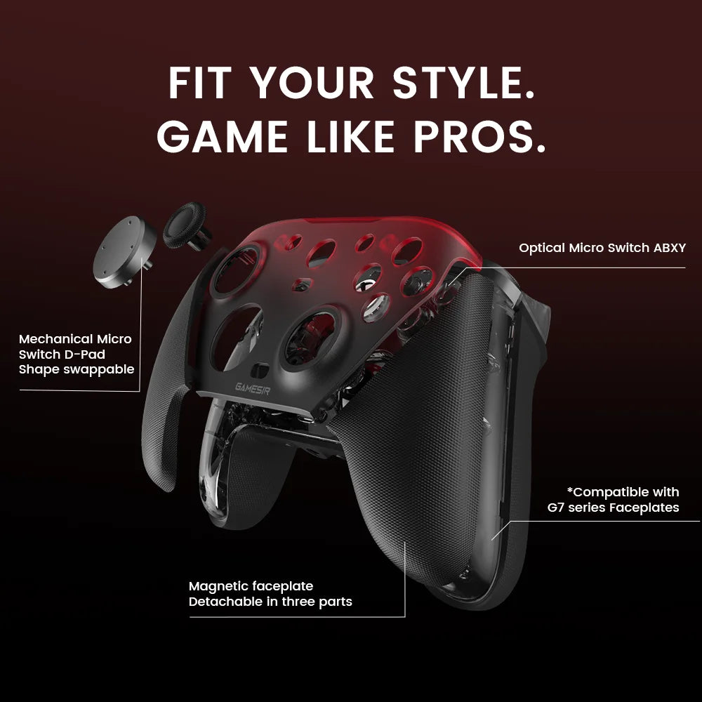 GameSir G7 Pro Xbox Series X|S Controller – Wired for Xbox, Wireless for PC, Bluetooth for Android – Hall Effect, Charging Dock