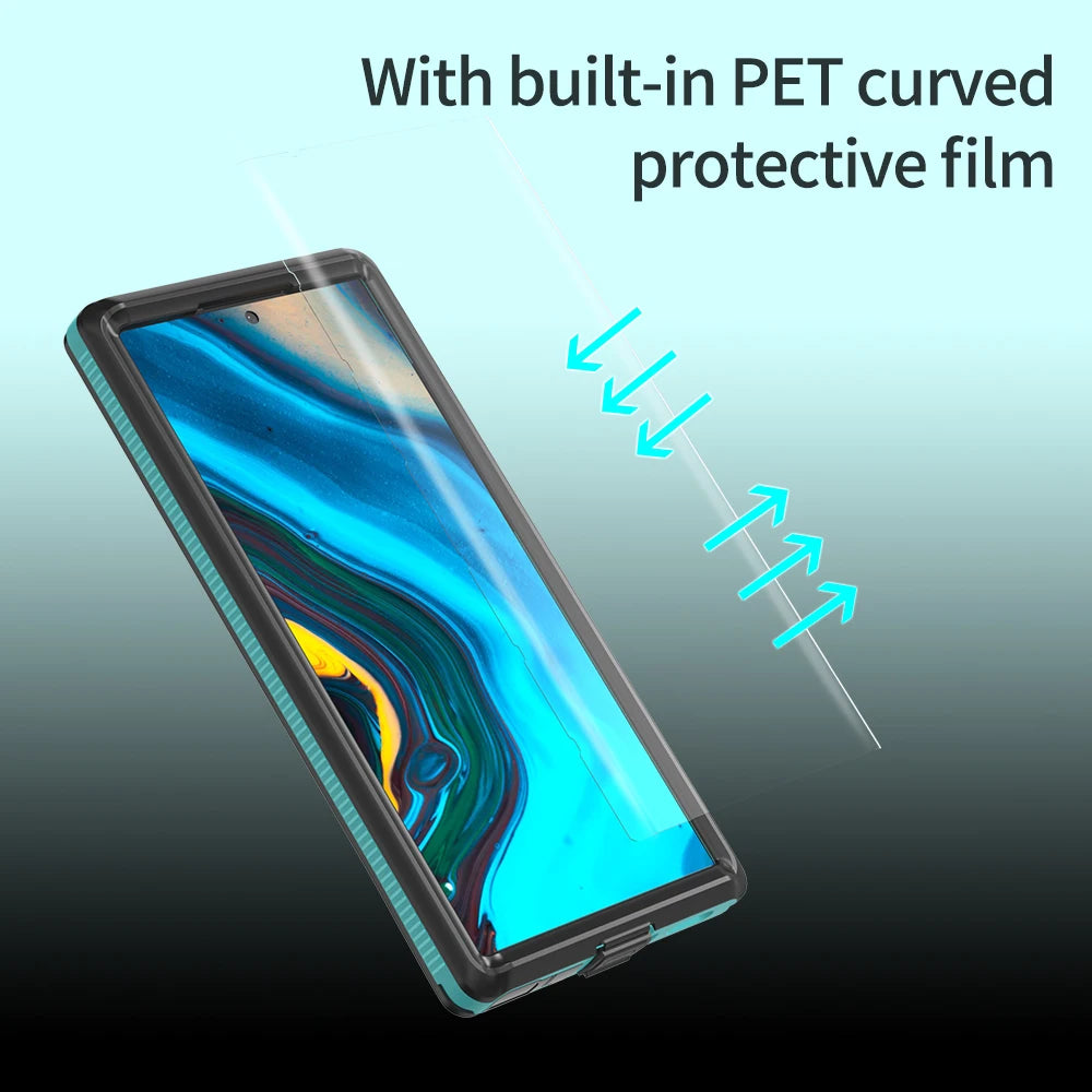 IP68 Waterproof Diving Swim OutdoorSport TPU Armor Cover Case For Samsung Galaxy S22 Ultra Plus S21 S20 Note 20 Ultra Note 10