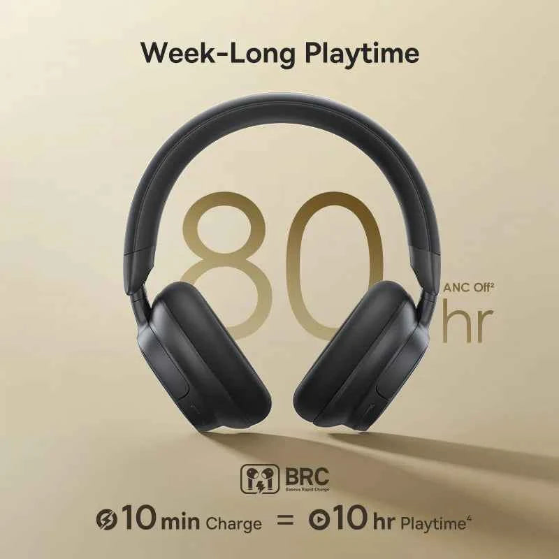 Baseus Bowie MH1 ANC Wireless Headphone 48dB Adaptive Hybrid Noise Cancelling Headsets 80H Playtime Hi-Res Audio LDAC Headphone