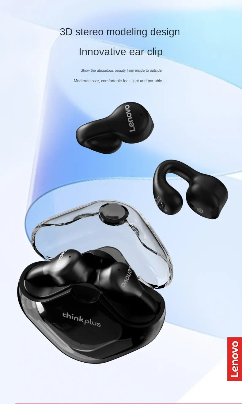 Lenovo XT61 Bluetooth 5.3 Earphones With Noise Reduction Earbuds Sports Gaming Touch Control Earhooks Waterproof HeadsetS