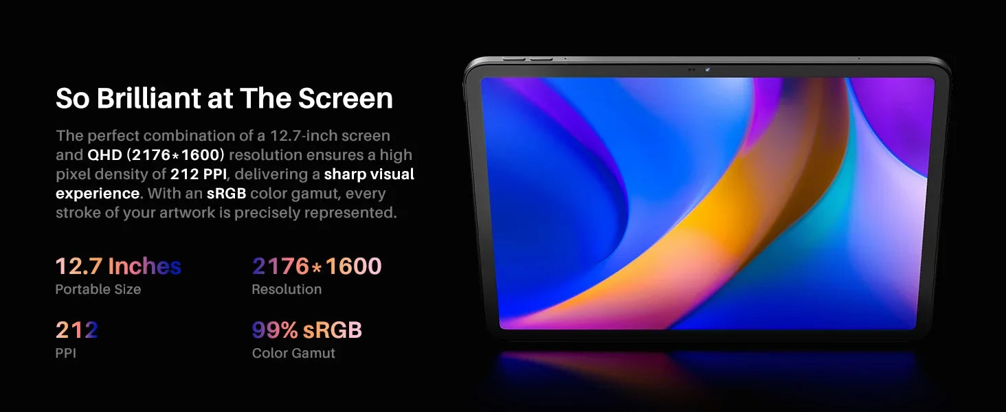 Huion Tablet Kamvas Slate 10/11/13 Android 14 Note Pad Portable Graphics Tablet 10-13 Inch, Bluetooth WIFI Wireless Connection