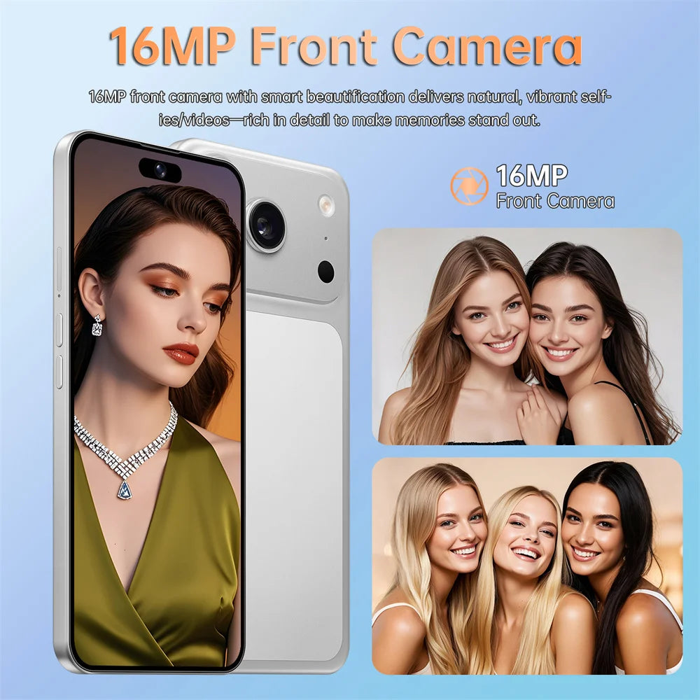 NEW SALE Silicone Protective Covers Are Used for i17 Pro Max 5G Mobile Cell Phones Accessories 7.3inch Android Smartphone Case