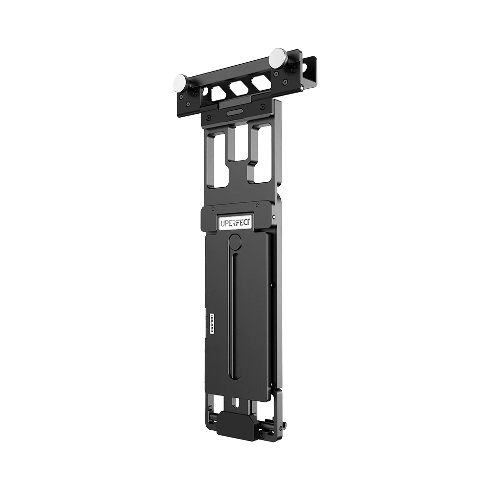 UPERFECT Floating Stacked Portable Monitor Stand for Flexible Dual Screen Setup Adjustable Aluminum Clamp For Laptop Screens