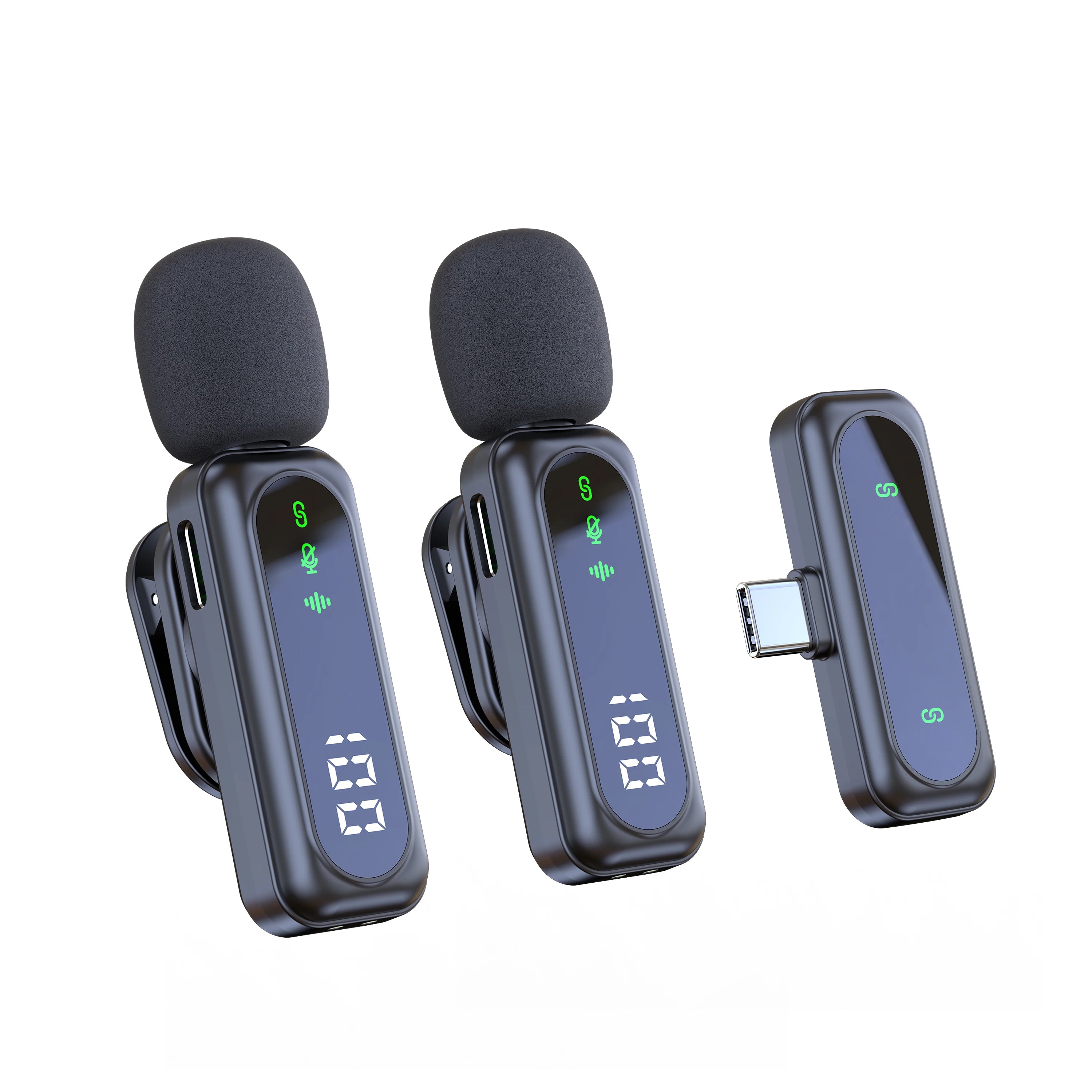 Xiaomi Lavalier Lapel Microphone Wireless Portable Noise Reduction Audio Recording Type-C Mic for iPhone15-16 Android PC Live - WinSupport Tech