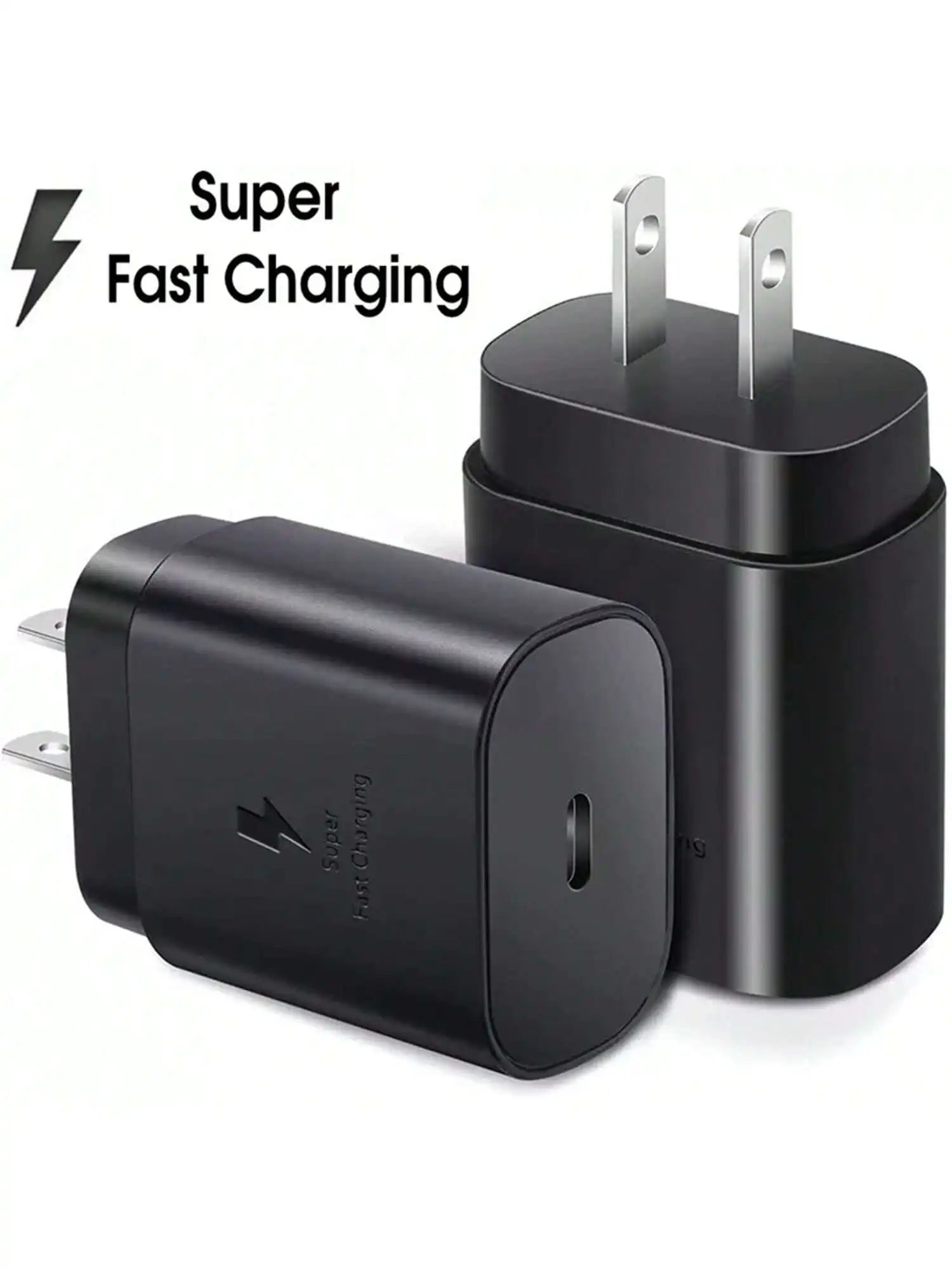 25W USB-C Fast Charging Wall Charger Adapter Compatible with Samsung Galaxy & iPhone Series Smartphones and Tablets
