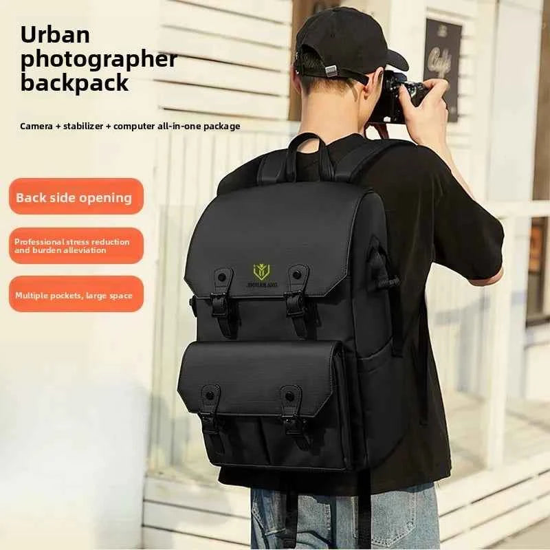 Camera bag - Large capacity double-shoulder photography bag - Camera backpack - Travel and outdoor photography bag