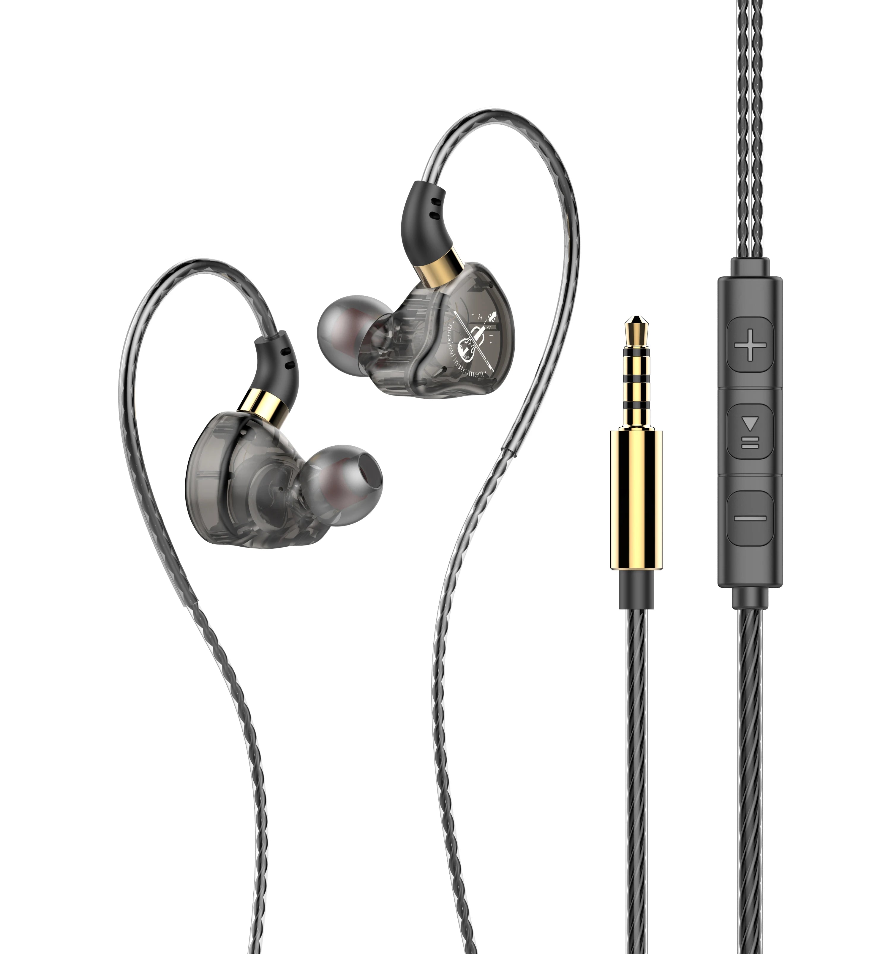 HiFi Wired Earphone Type C with MIC Sport Running Headphones USB C Bass Stereo Headset 3.5mm Music Earbuds for Samsung