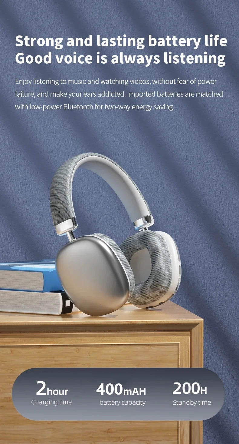 2026 Bluetooth Over Ear Headphones Wireless, HiFi Stereo Sound, 12 Hours Playtime, Dual Device Pairing, Foldable Noise Isolating Gaming Headset B36 Wireless Bluetooth 5.3 Headphones
