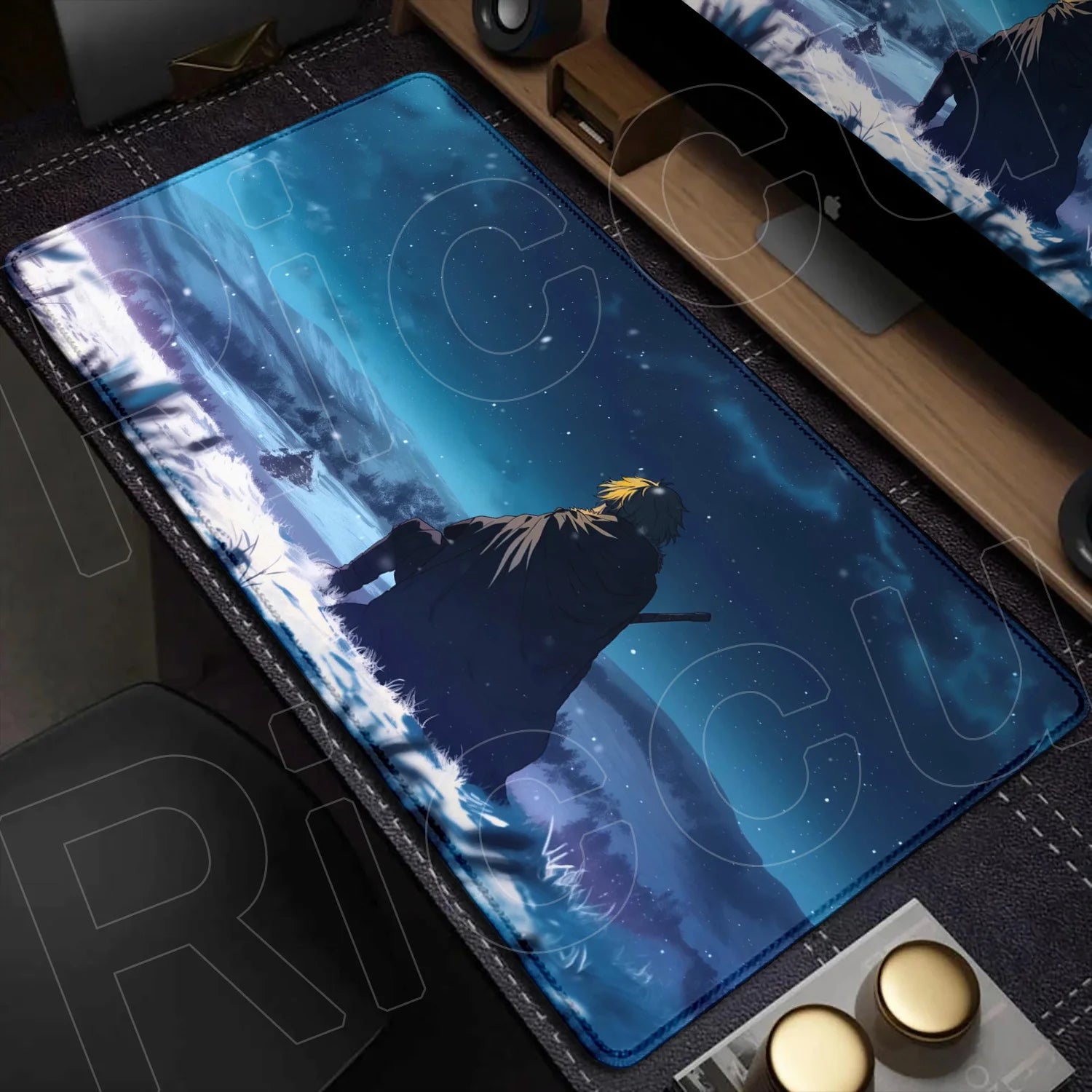 XXL Large Mousepad Vinland Saga 90x40CM Mouse Pad E-sports Gaming Keyboard Protector PC Accessories HD Computer carpet Desk Mat