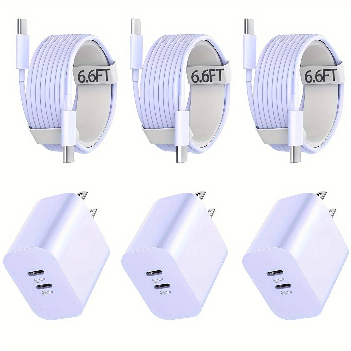 For IPhone16 Charger, 40W Type C Fast Wall Charger With 6.6FT USB-C Cable For IPhone16/15/15 Plus/15 Pro/15 Pro Max, IPad