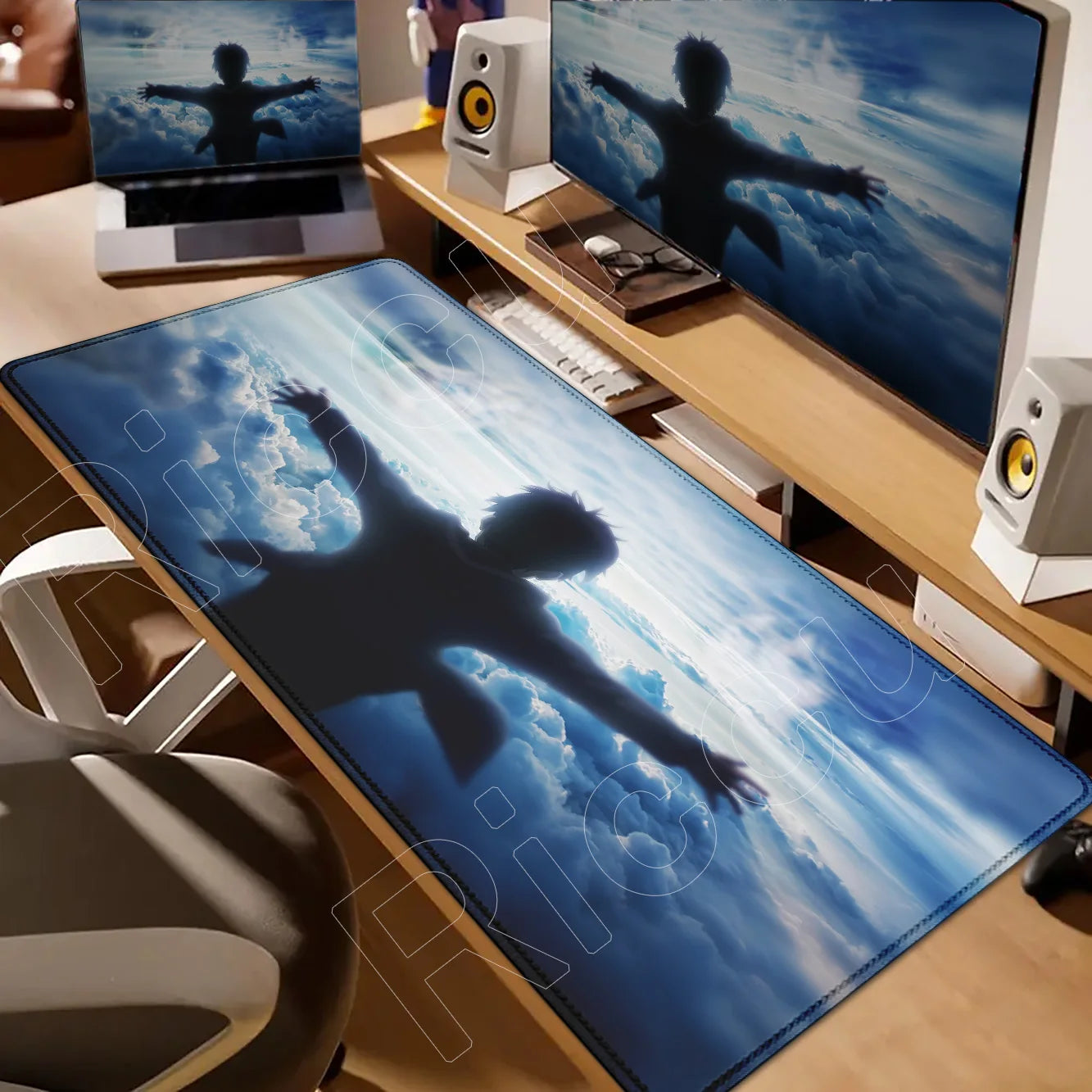 New HD Printing Attack on Titan Anime Desk Mat Large Lock Edge Mouse Pad Computer Mousepad Gaming Laptop Keyboard Mouse Mats Rug
