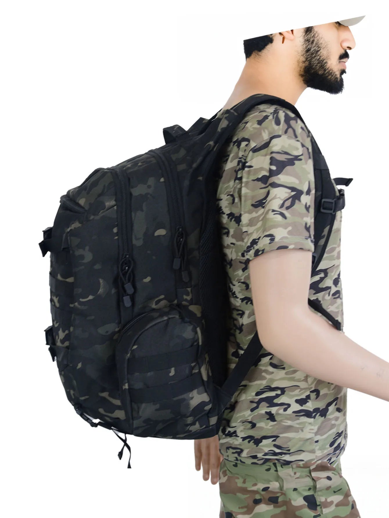 45L Waterproof Fishing Hunting Backpack Outdoor Rucksacks Tactical Sports Camping Hiking Trekking Bags