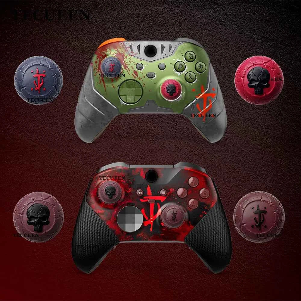 4PCS For DOOM The Dark Ages Theme Thumbstick Caps for Xbox Series Wireless Controller Analog Joystick Cover Protective Caps