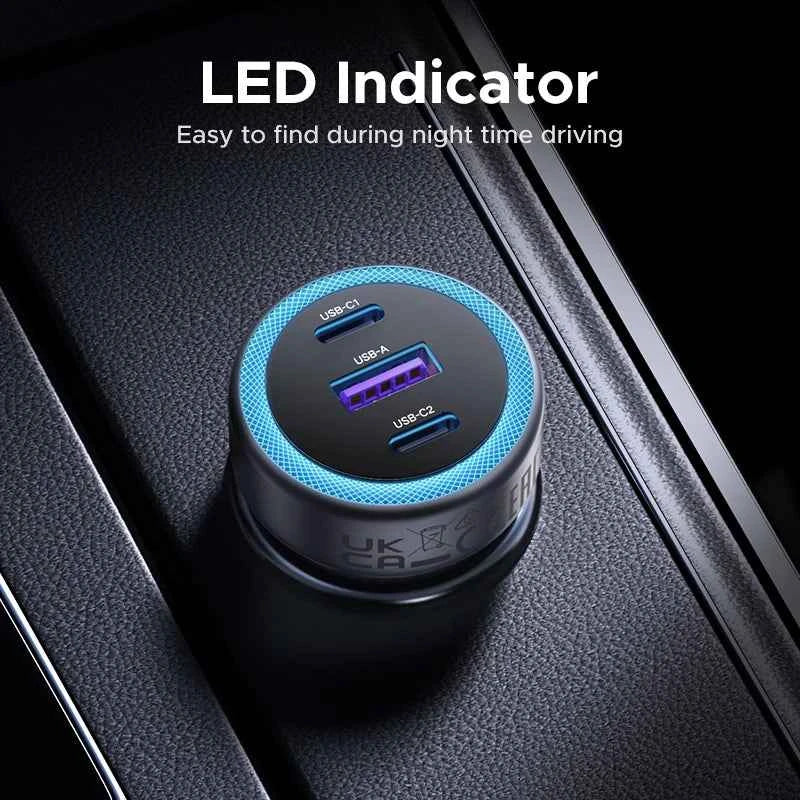 UGREEN Car Charger PD30W USB C Fast Charger for iPhone 17 16 15 Fast Charging for Mobile Phone USB C Car Charger