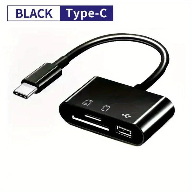 Type-C 3-in-1 Card Reader