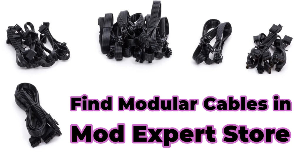 Modular Power Cable for Seasonic X-850, X-750, X-650 KM3 Power, GPU PCIe 8Pin 6+2Pin, CPU 4+4Pin, SATA Molex IDE 4Pin, 24Pin Net