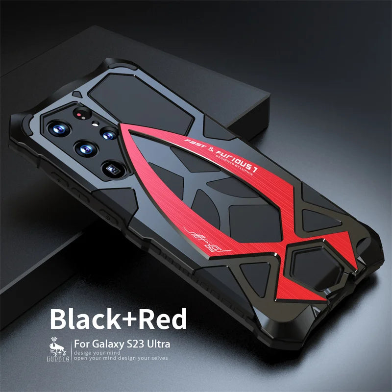 Armor Military Shockproof Rubber Full Rugged Cover For Samsung Galaxy S23 S25 Ultra Original Metal Case S22 S24 Ultra S25 Shell