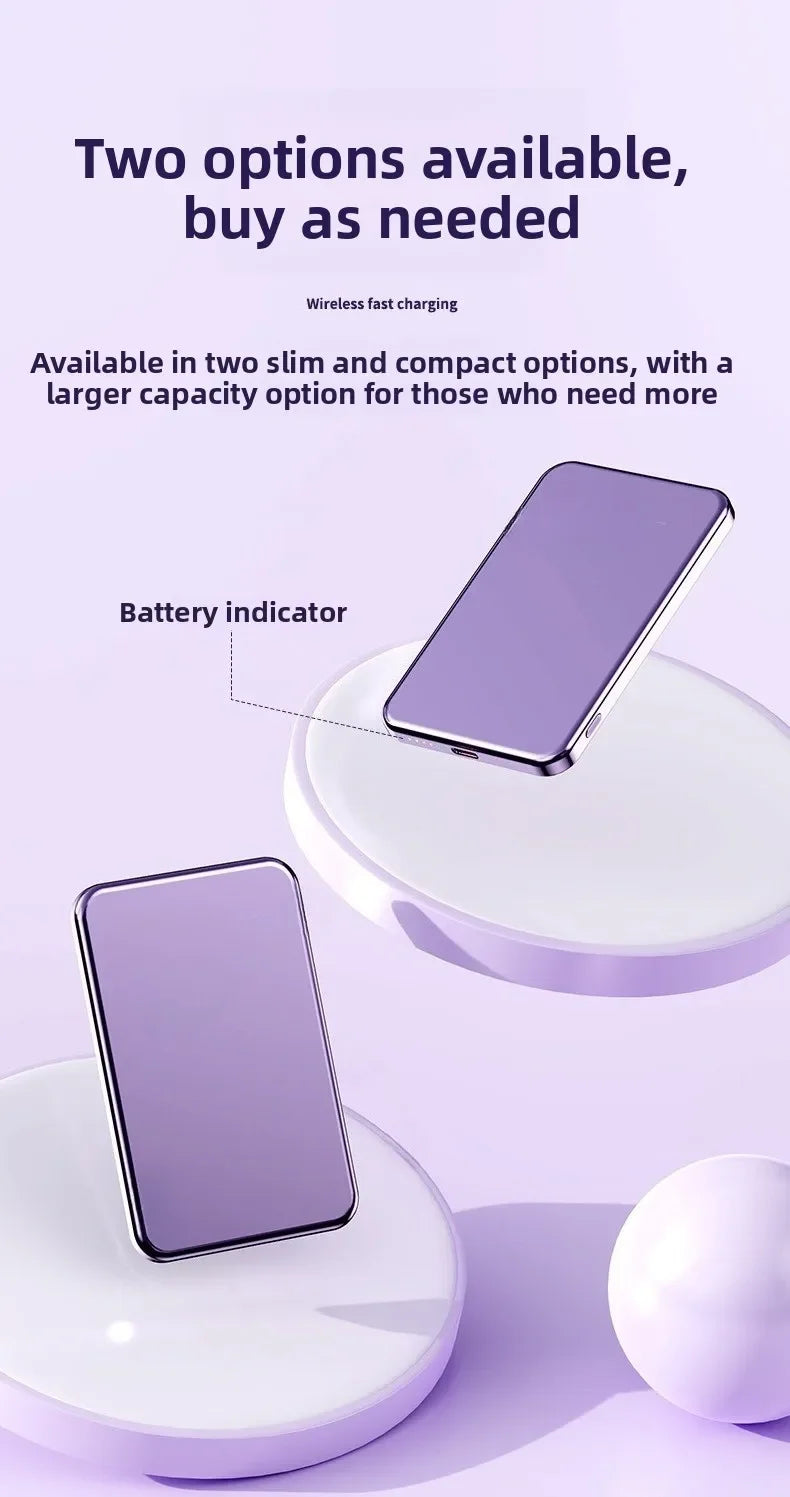 Taepiaai 20000mAh Portable Magnetic Wireless PowerBank PD22.5W Fast Charging External Battery for Magsafe for IPhone Samsung