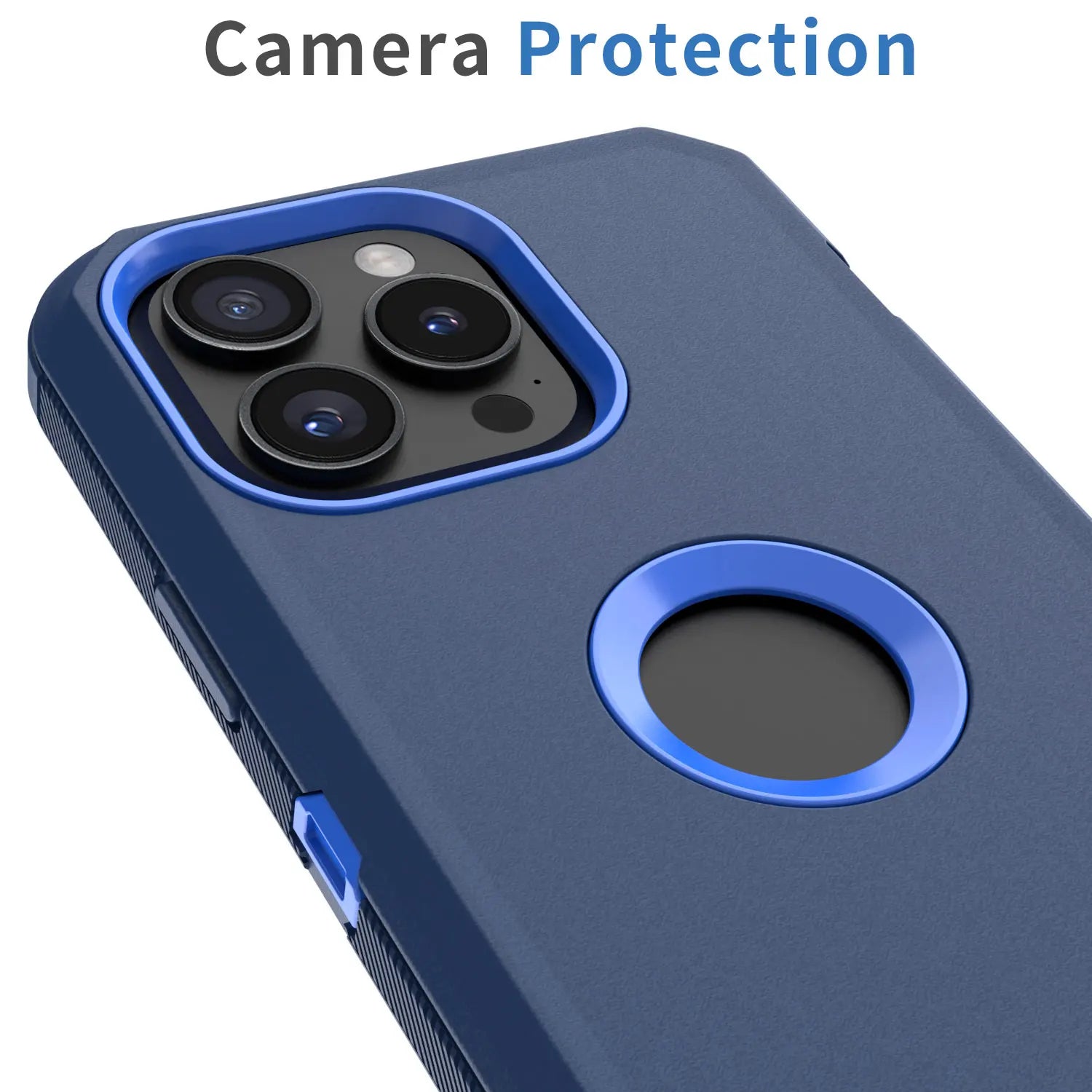 For iPhone 14/14 Plus/14 Pro Shockproof Phone Case Rugged Hybrid Heavy Duty Soft Protective Cover With Belt Clip