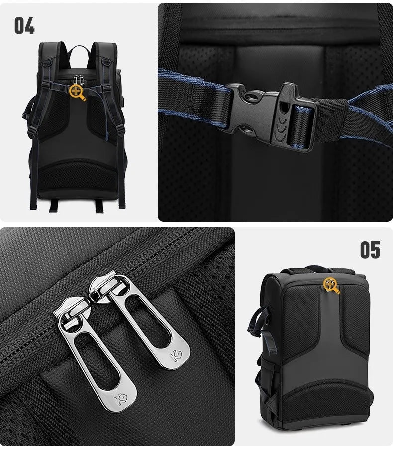 Camera bag - Large capacity double-shoulder photography bag - Camera backpack - Travel and outdoor photography bag