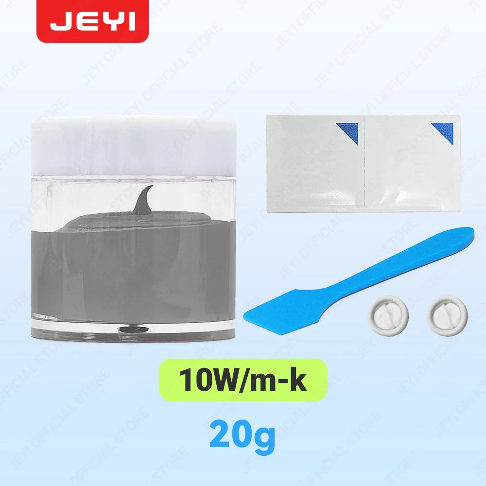 JEYI 10g High-Performance Thermal Paste – 10W/m·K Silicone Grease for CPU, GPU, VGA, Laptop & HeatSink Non-Curing, Easy to Apply