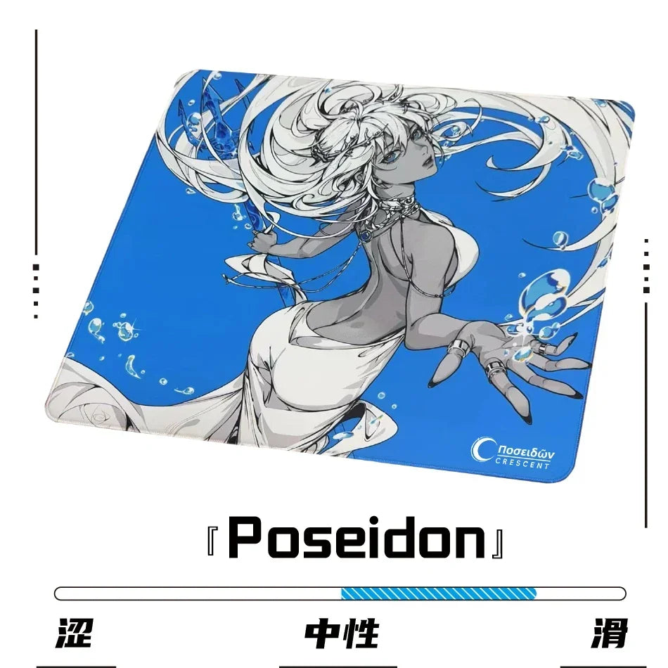 Hot Sale Crescent Care Studio Olympus Series Zeus Hades Poseidon Ares X Mousepad Gaming Mouse Pad FPS PC E-sport Accessories