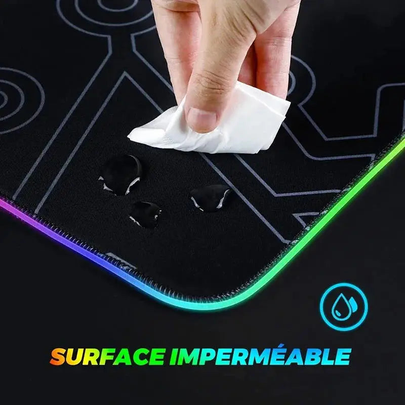Geometry Large RGB Gamer Mousepad 40x90cm Hexagon Mouse Mat Gaming Mousepads LED Keyboard Mats Luminous Desk Pads Mouse Pad