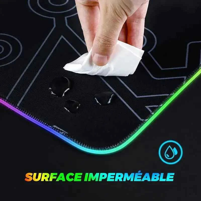 Geometry Large RGB Gamer Mousepad 40x90cm Hexagon Mouse Mat Gaming Mousepads LED Keyboard Mats Luminous Desk Pads Mouse Pad